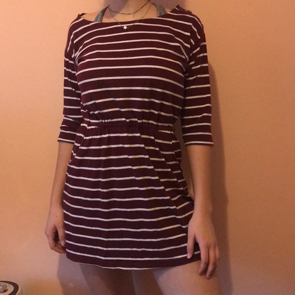 Cute stripped dress with pockets